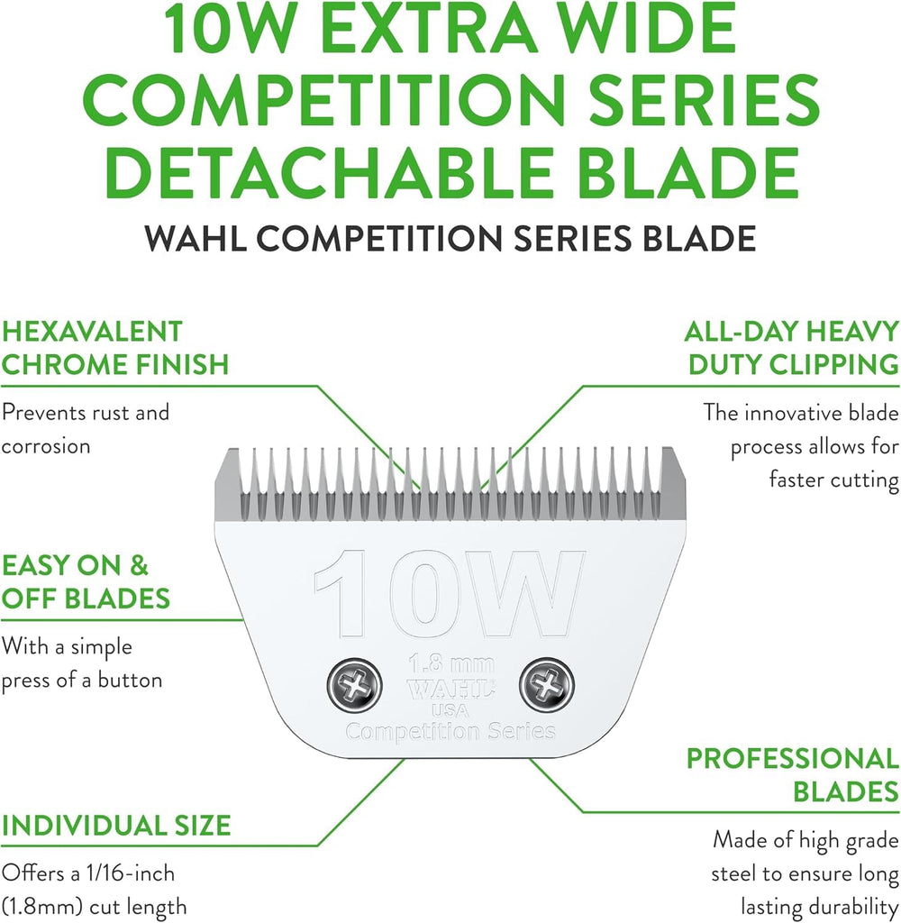 Wahl 10W cut-length 1/16-inch side view shows fine detailing capability.