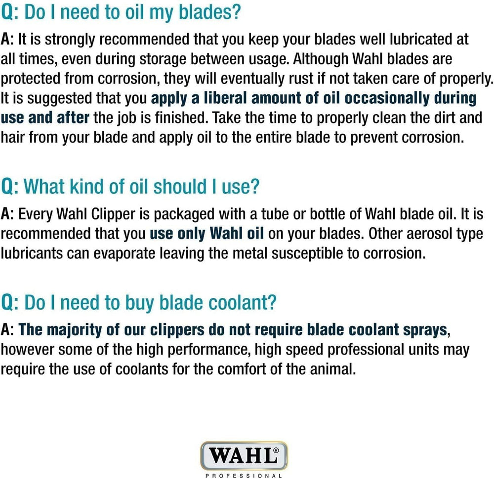Wahl 2355-100 detachable blade closeup with chrome finish and new condition.