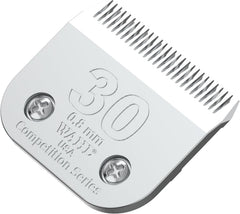 Wahl Professional Animal 30 fine blade closeup for precise 0.8 mm cut, ideal for show coats.