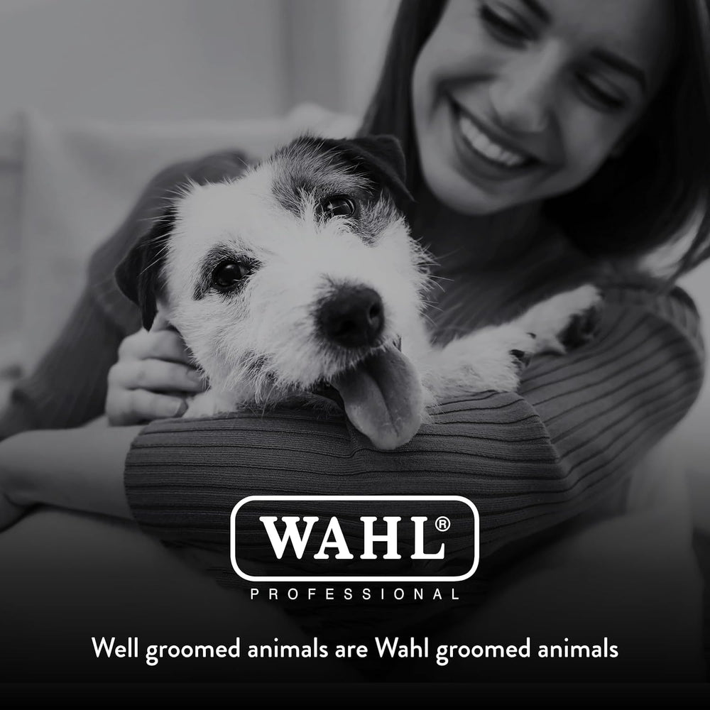 Wahl Professional Animal 5F blade on a dog coat for grooming.