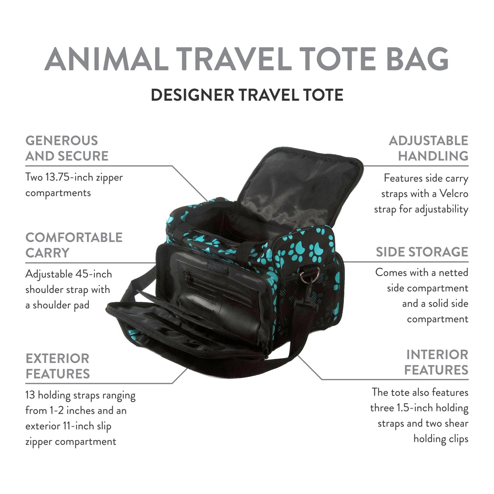 Wahl tote features adjustable shoulder strap for comfortable on-the-go carry.