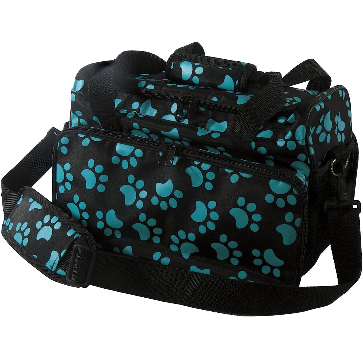 Wahl travel tote side pocket keeps grooming tools within easy reach.