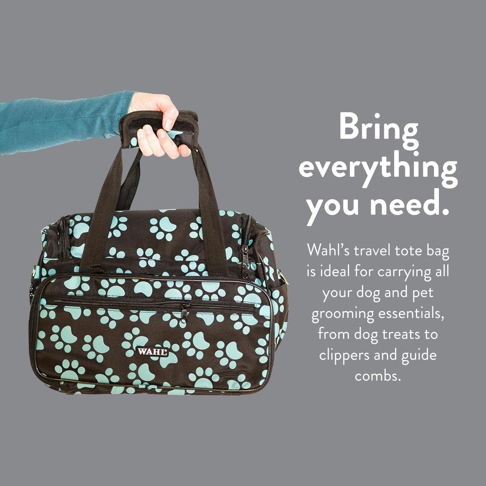 Wallet-style pocket on the tote offers a dedicated space for small items.