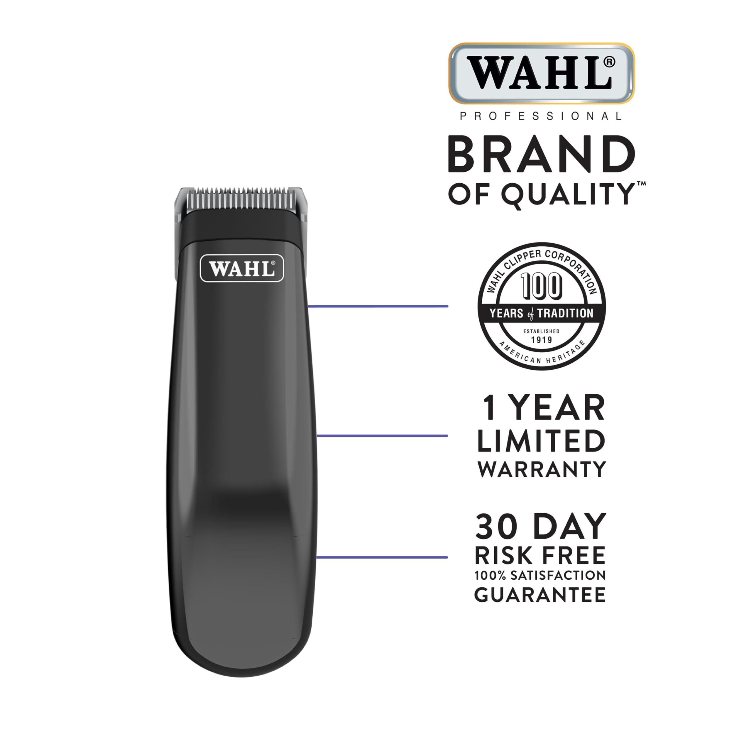 Wahl Super Pocket Pro fits in the hand for stress-free, quick touch-ups.