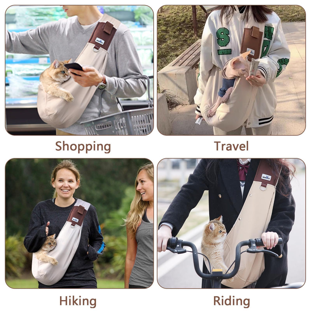 Wakytu dog sling soft lining cushions your pet during travel
