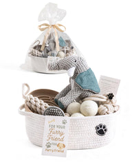 Wanapure dog gift basket puppy starter kit with essentials for new puppy welcome