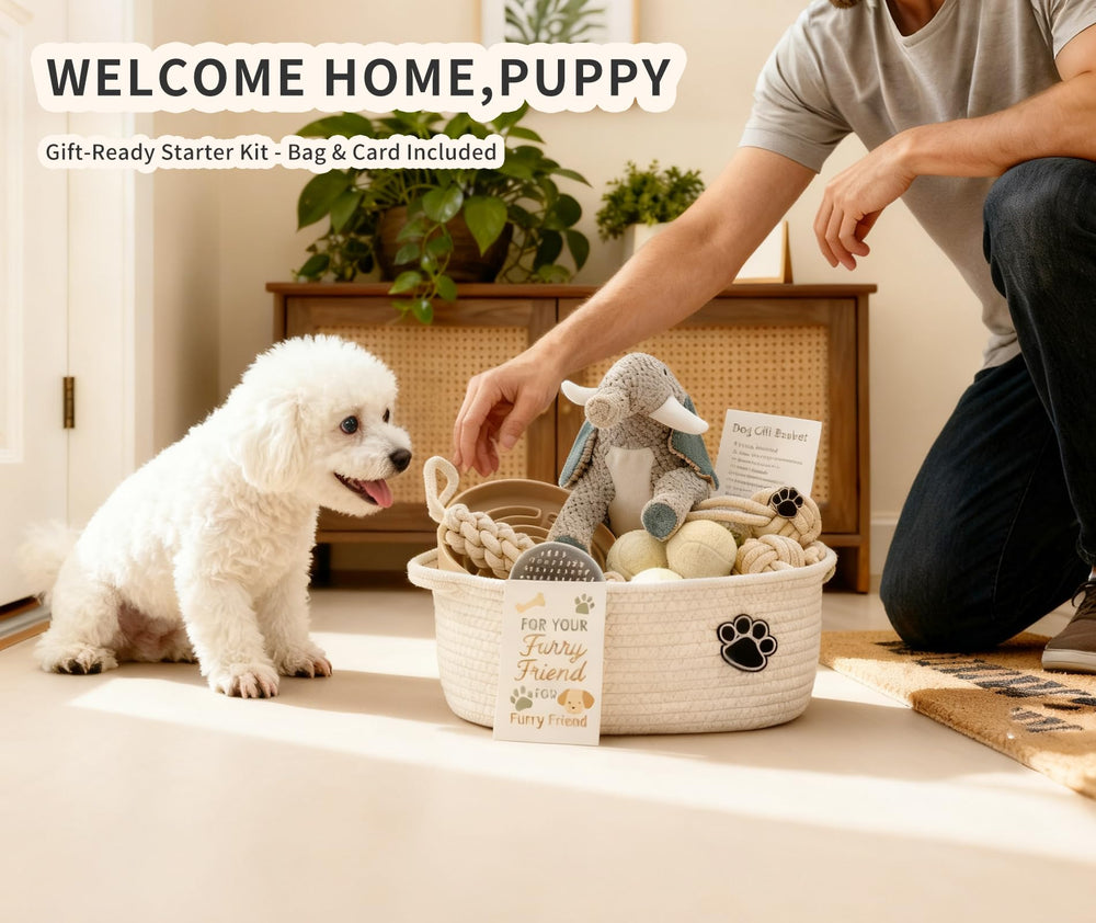 Wanapure puppy toy pack rope chew toys for safe chewing and play