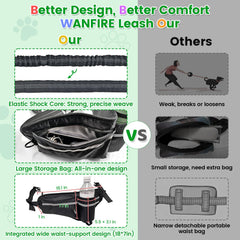 WANFIRE 360-degree rotating hook prevents tangling during runs.