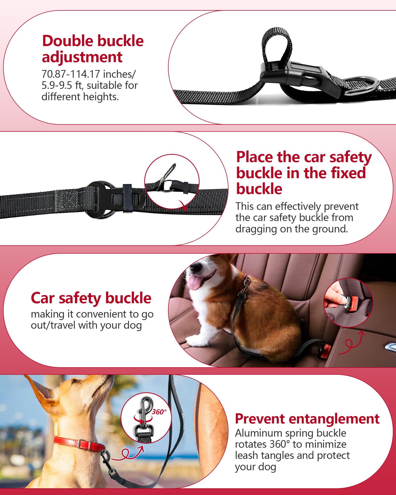 WANFIRE hands-free leash in handheld mode for precise urban control.