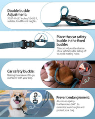 WANFIRE ink blue hands-free leash as handheld option for quick control