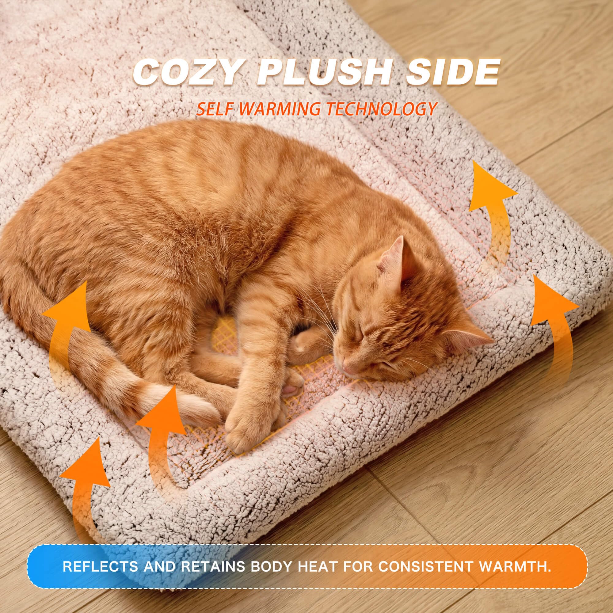 WanpeeGoo cooling ice silk surface bed cools pets in warm weather.