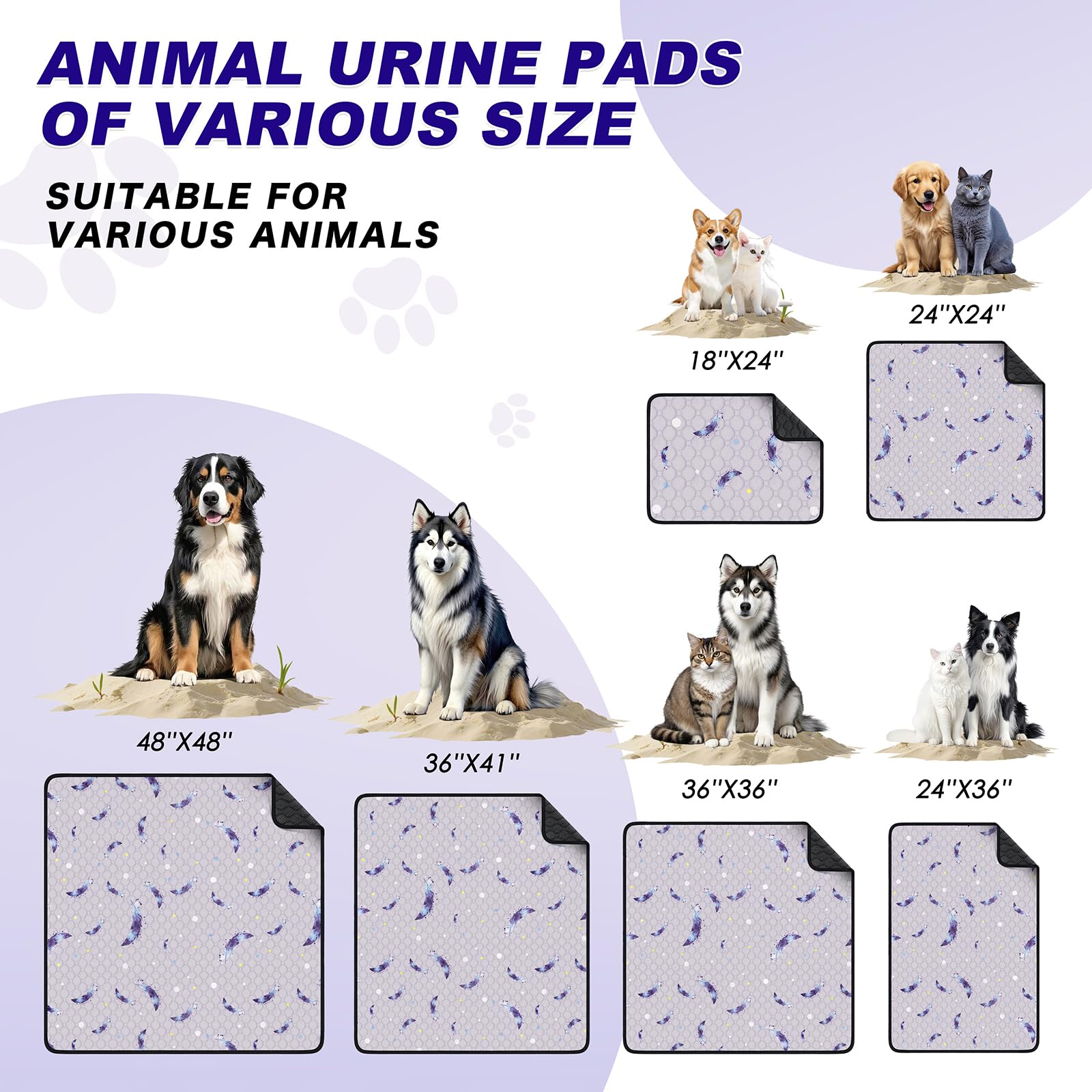 WanpeeGoo crate or pen mat helps protect bedding and space.