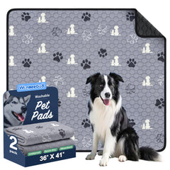 WanpeeGoo washable dog pee pad in 36x41 inches for training and reuse.