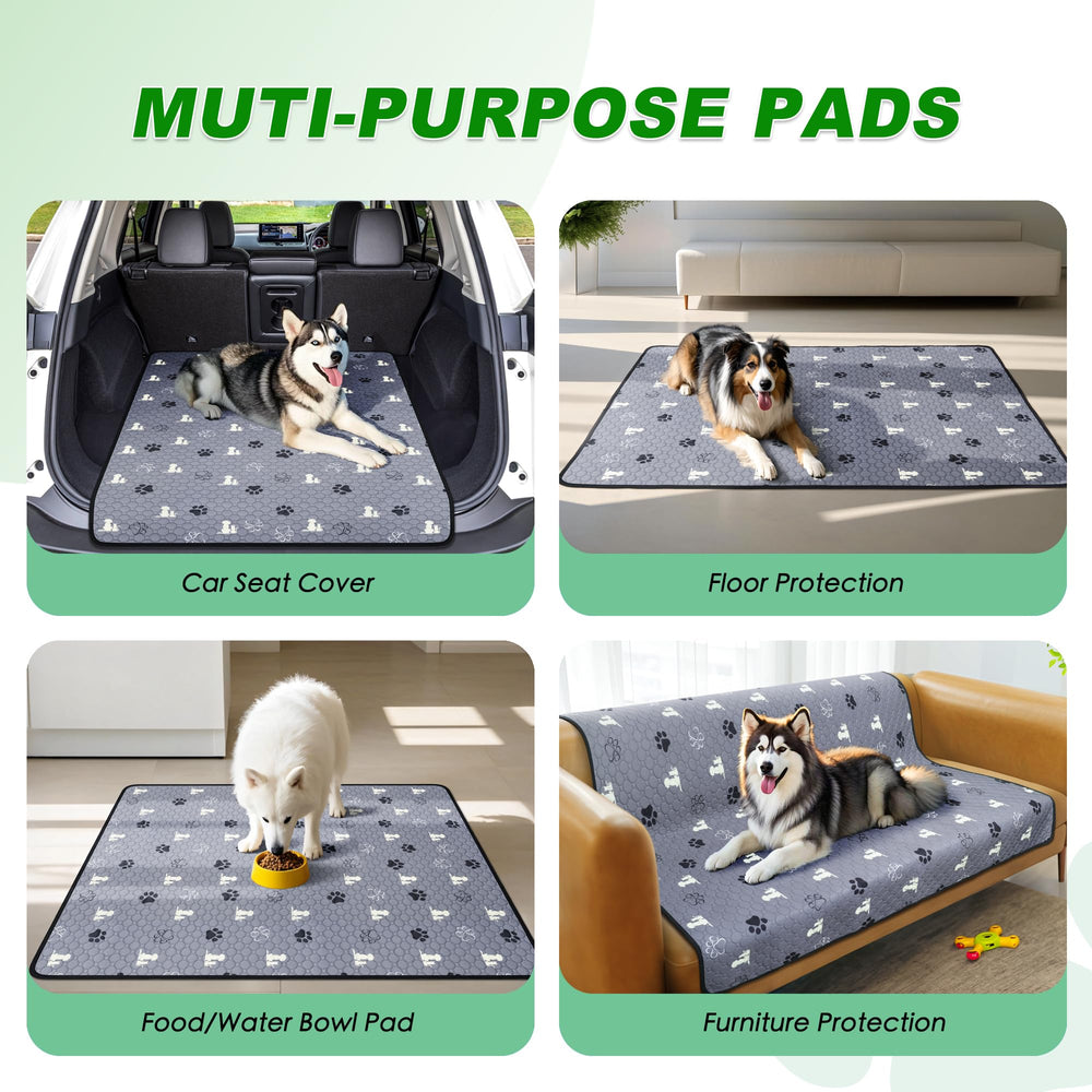 WanpeeGoo machine-washable pad for easy cleanup after accidents.