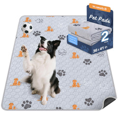 WanpeeGoo washable pee pads close-up shows soft absorbent surface for dogs.