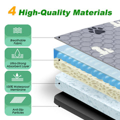 WanpeeGoo's waterproof PUL inner layer protects floors from leaks