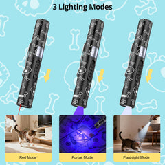 Waputne USB rechargeable cat toy with retractable port for convenient charging.