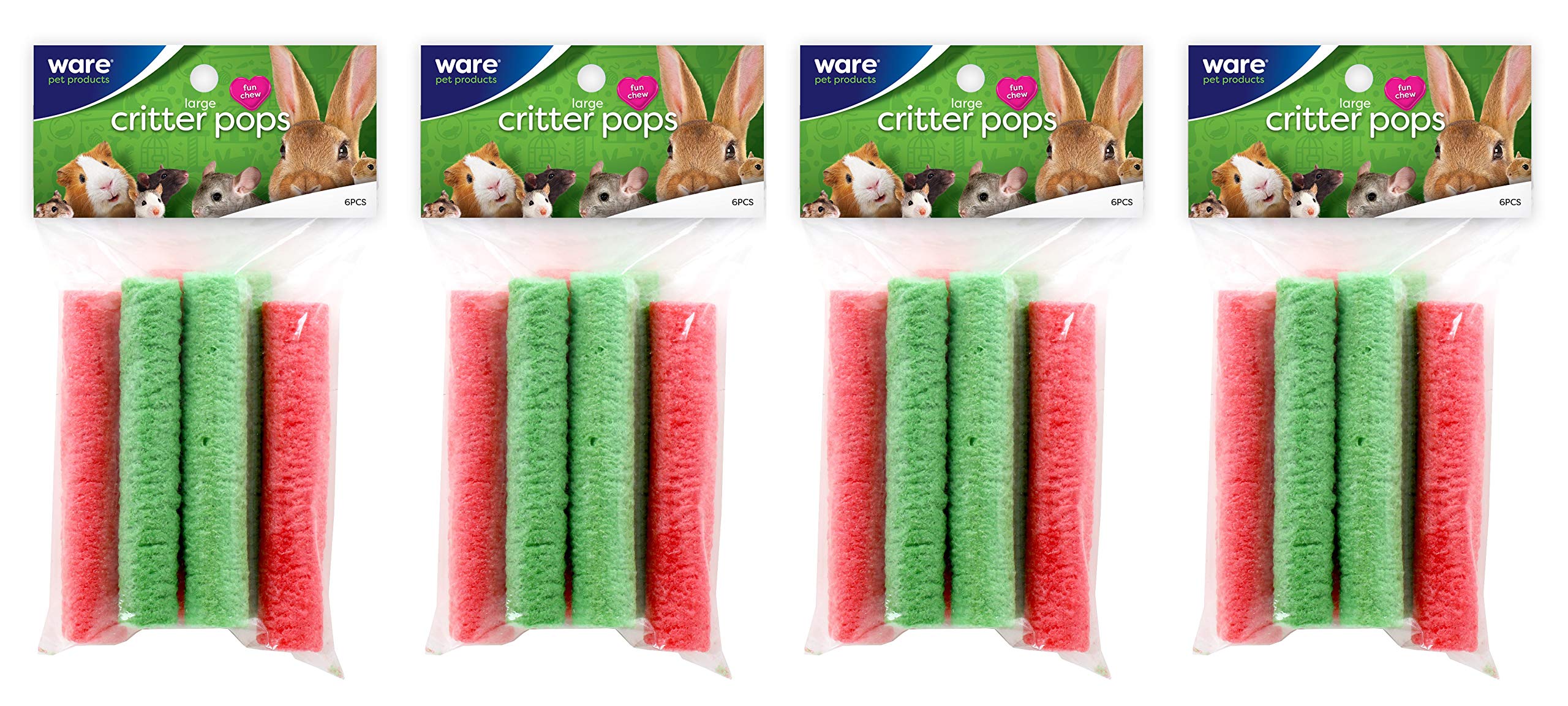 Ware Manufacturing Rice Pops pack-4 for small animals, ideal for promoting healthy chewing