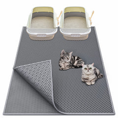 Waretary Cat Litter Mat 36x30 showcases large size trapping litter under the box