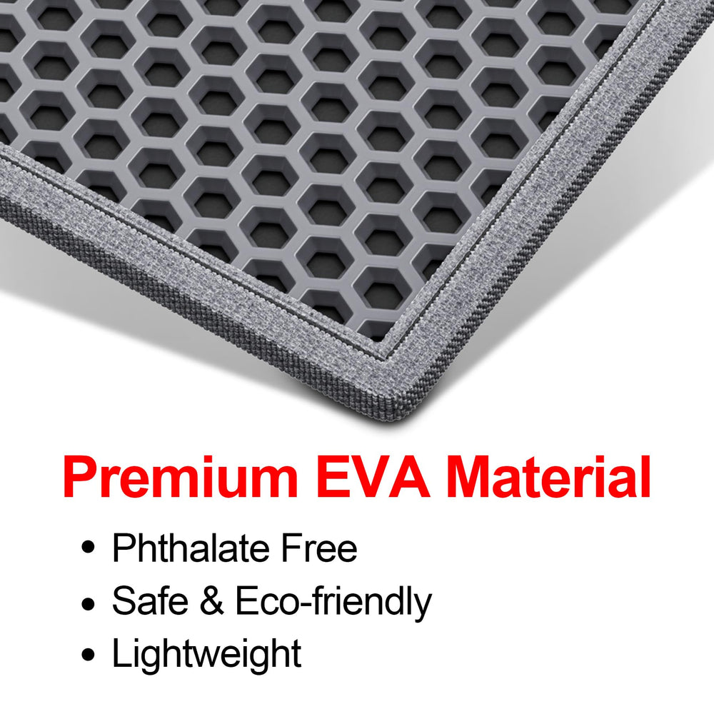 Waretary mat easy-clean design lets you lift the top layer for quick cleanup.