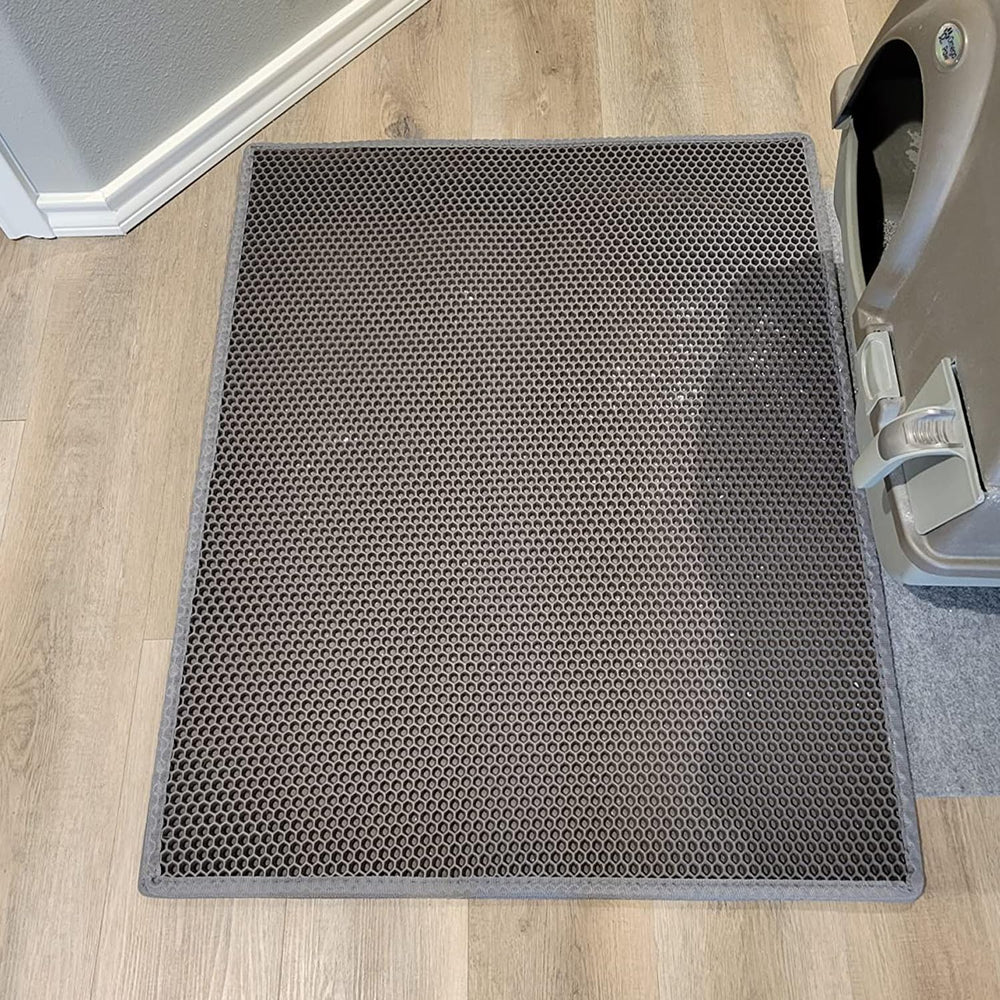 Waretary cat mat supports easy cleanup after playful kitties