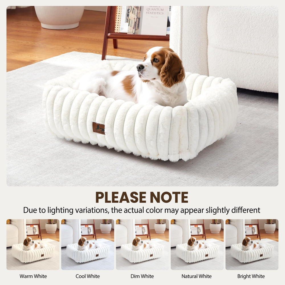 Warmrest cozy rectangle bed—fits small spaces and pets.
