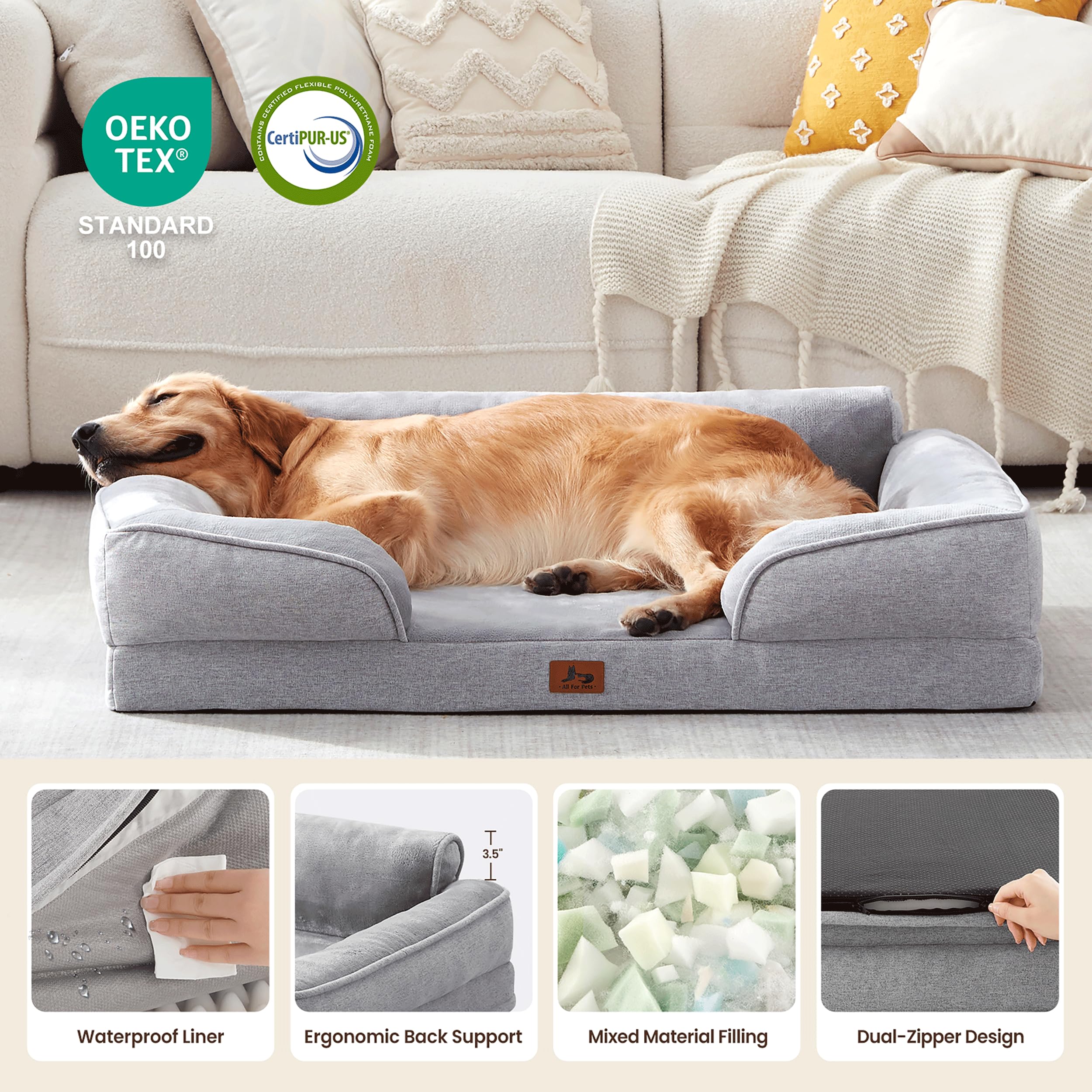 Warmrest high density egg-crate foam provides durable support