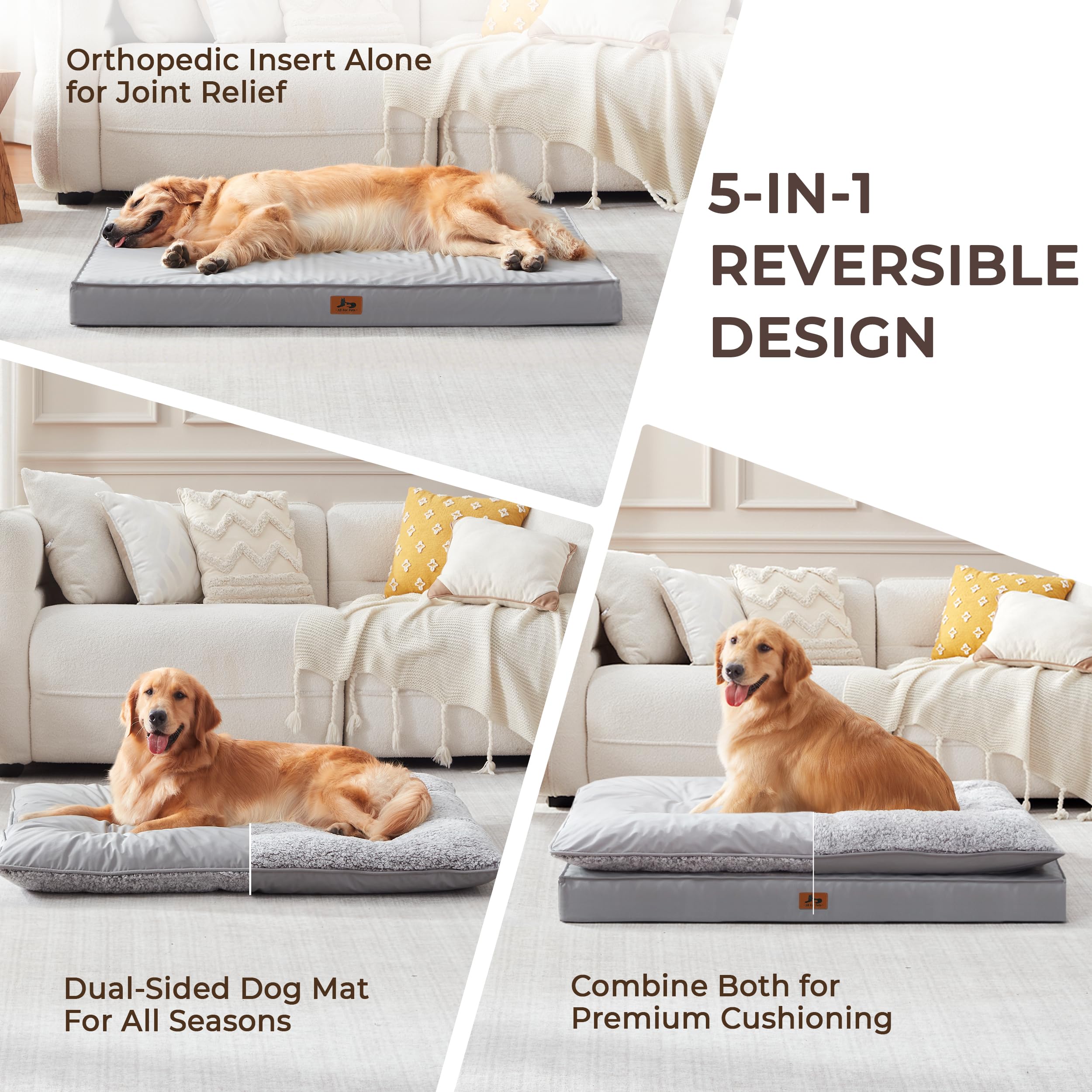 Warmrest orthopedic egg-crate foam provides joint support for dogs