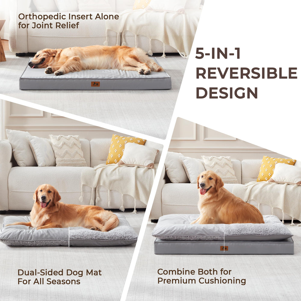 Warmrest orthopedic egg-crate foam provides joint support for dogs