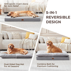 Warmrest orthopedic egg-crate foam provides joint support for dogs