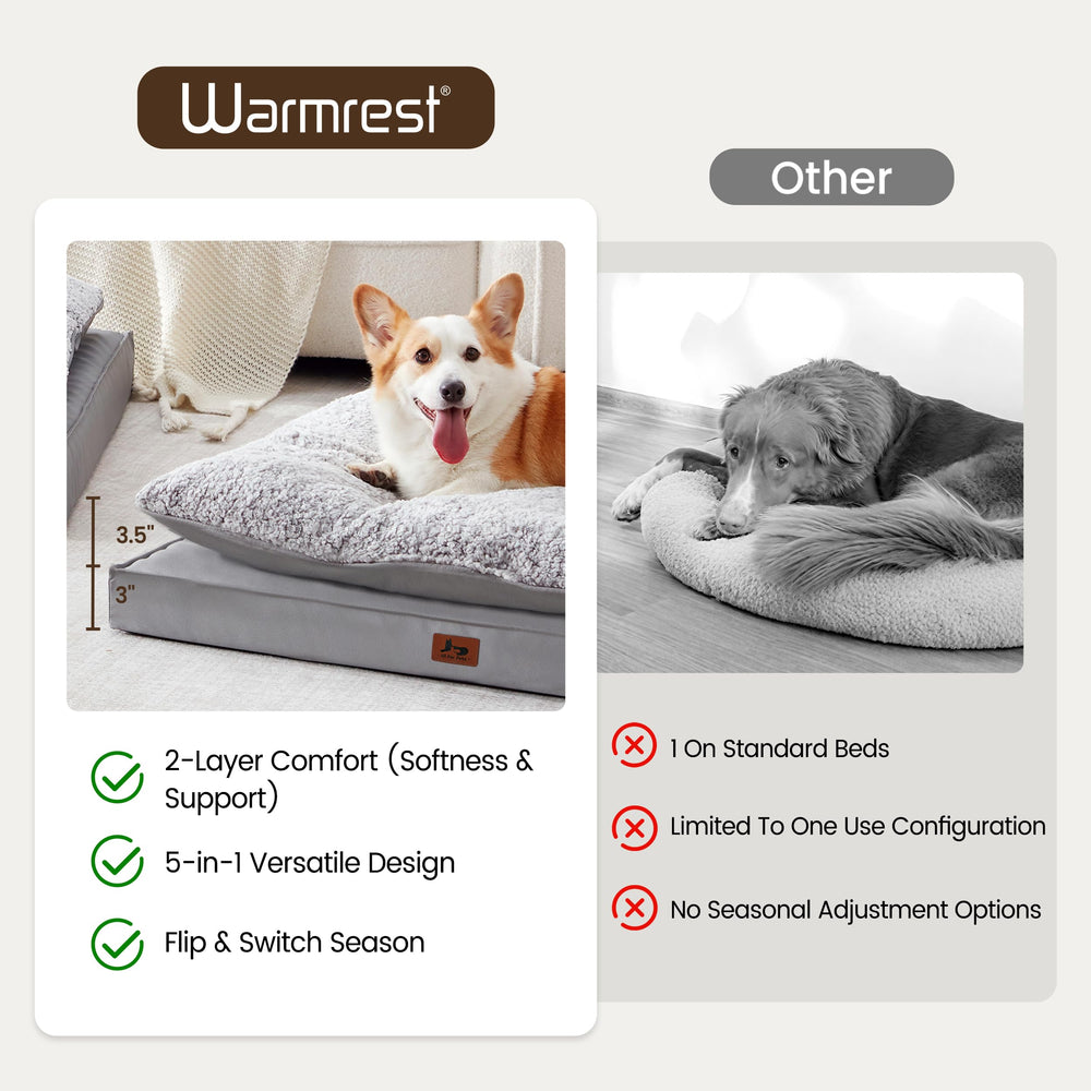 Warmrest rectangular crate-pad fits crates snugly for versatility