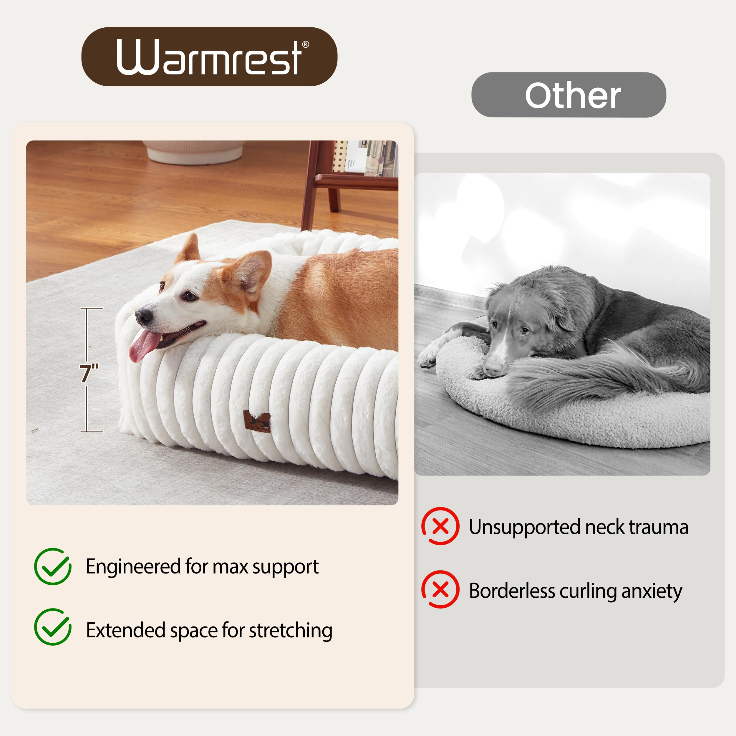 Warmrest small dog bed 25x21—compact lounge for pets.
