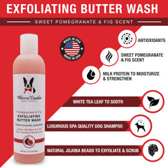 Warren London Butter Combo conditioner for dog coat adds gloss and smooth fur.