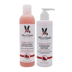 Warren London Butter Combo shampoo bottle for dogs promotes clean, hydrated skin.