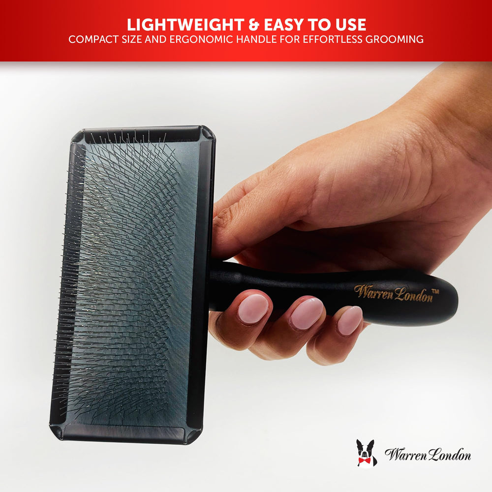 Warren London compact, lightweight design for comfortable brushing sessions.