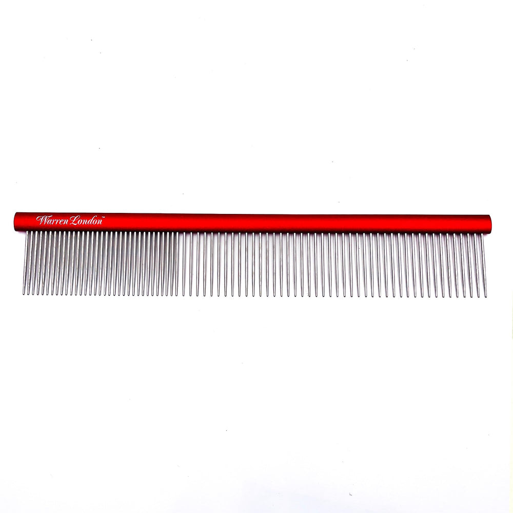 Warren London ergonomic aluminum grip supports comfortable grooming sessions with less fatigue.