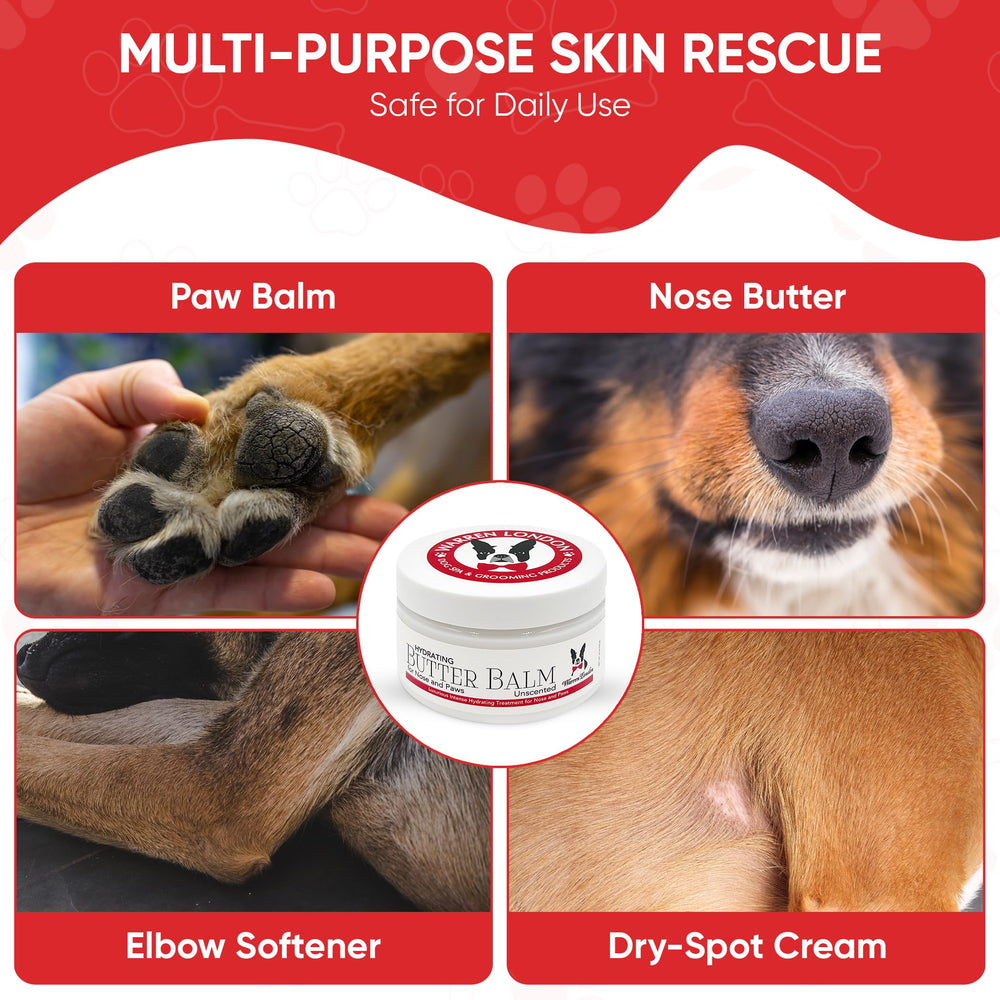 Warren London Hydrating Butter Balm being applied to a dry nose with quick absorption.