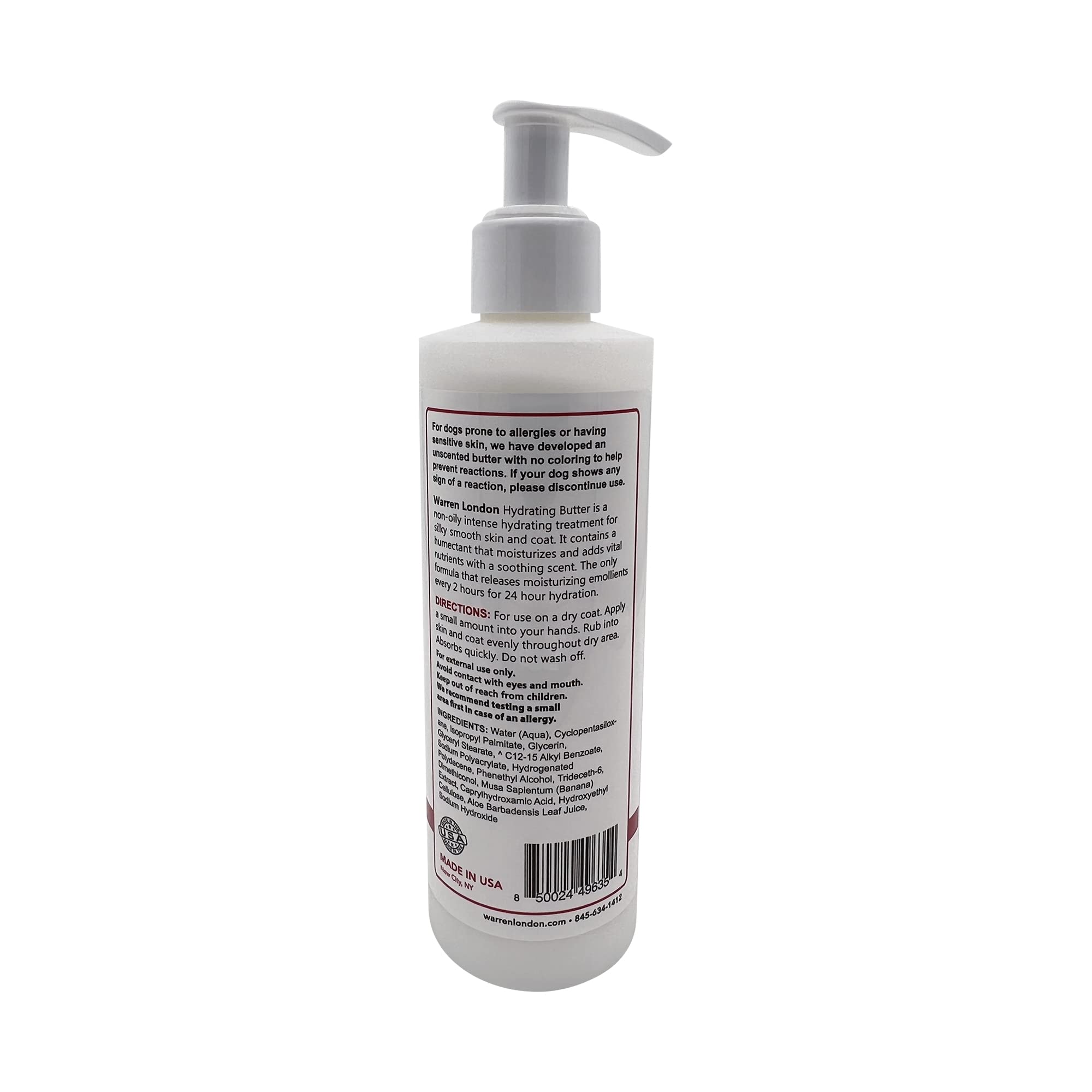 Warren London Hydrating Butter coat softness after rinse-free conditioning