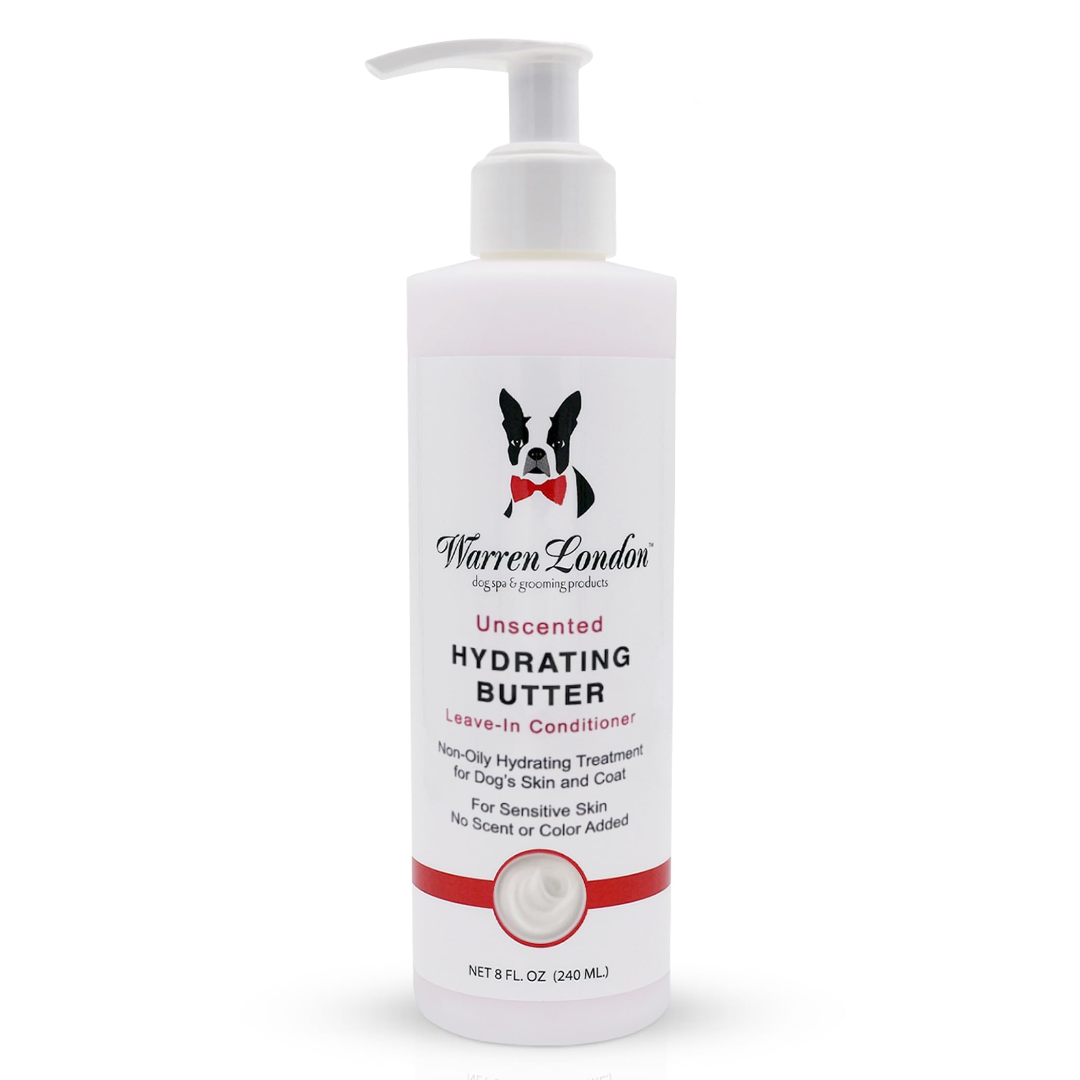 Warren London Hydrating Butter bottle showing easy coat hydration and conditioning