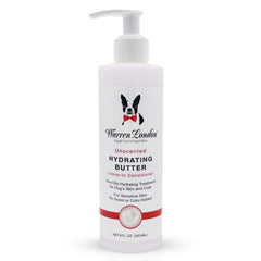 Warren London Hydrating Butter bottle showing easy coat hydration and conditioning