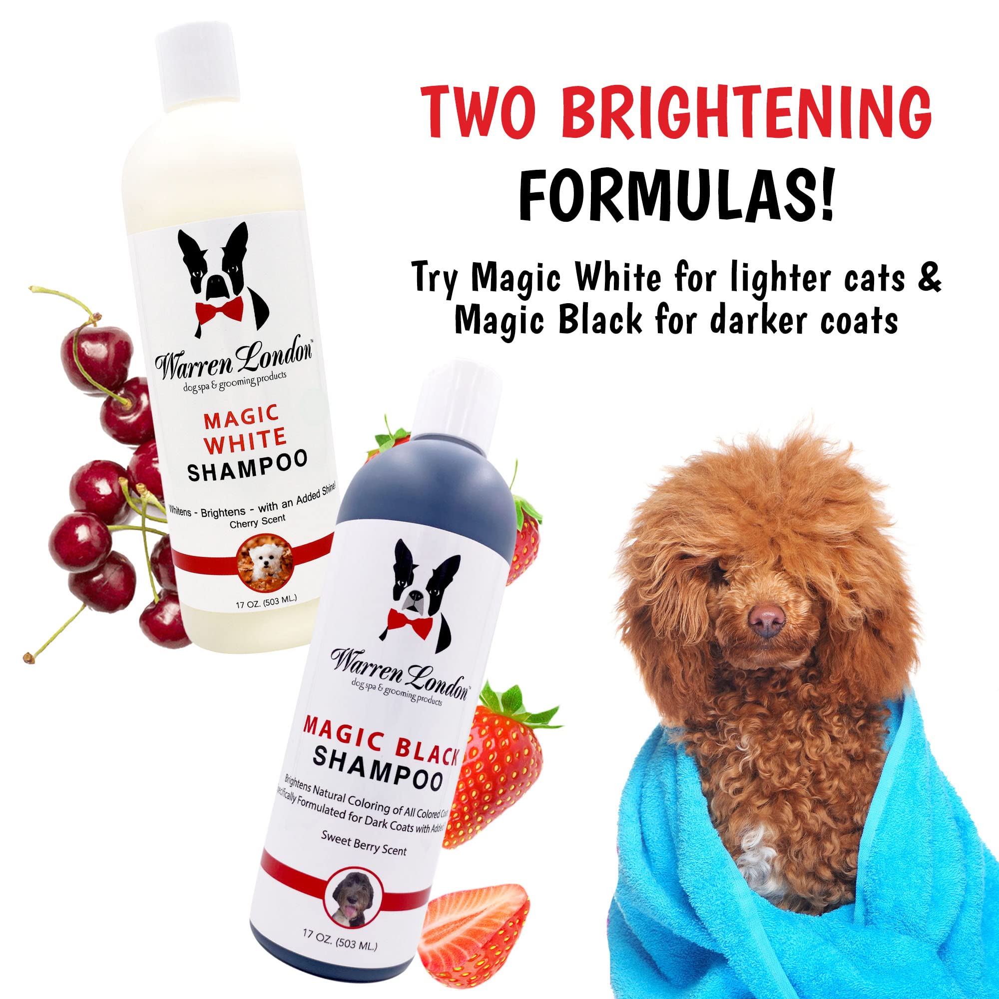 Warren London Magic White Shampoo 17oz bottle ready for long-term care.
