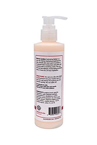 Puppy-friendly application guiding gentle care with Warren London leave-in conditioner