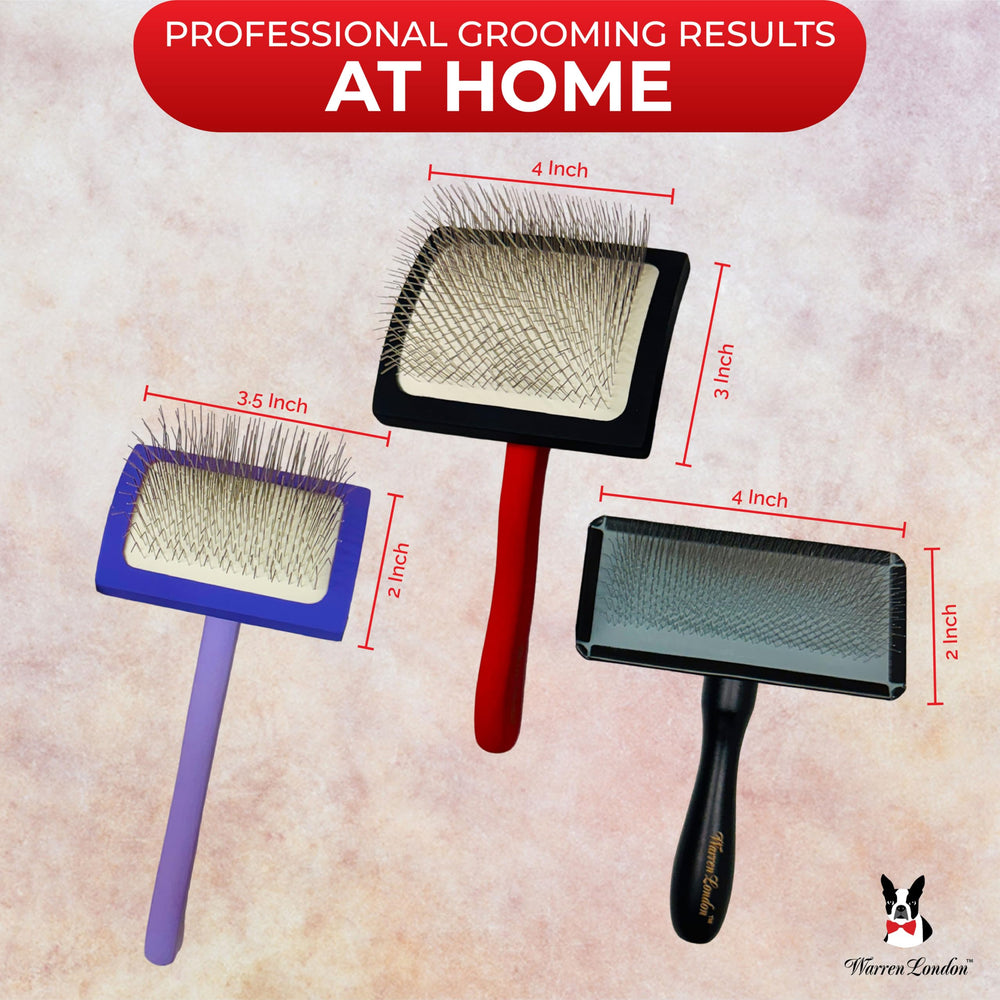 Warren London puppy grooming tool encourages calm brushing sessions.