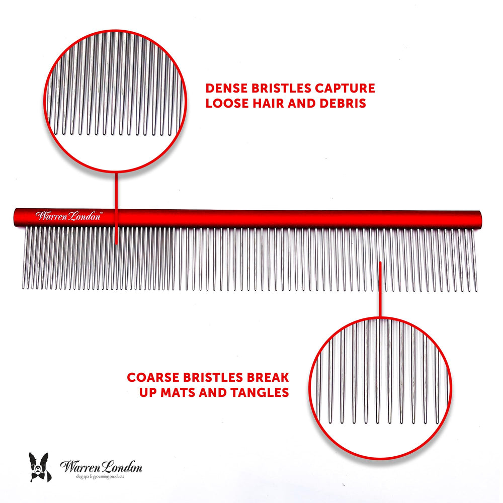 Warren London rounded pin ends protect skin and prevent pulling during brushing.