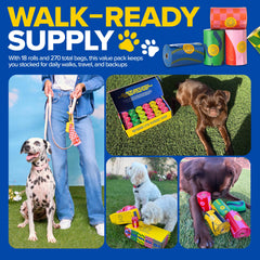 Waste Happy bags use 30% plant-derived materials for eco-conscious durability.