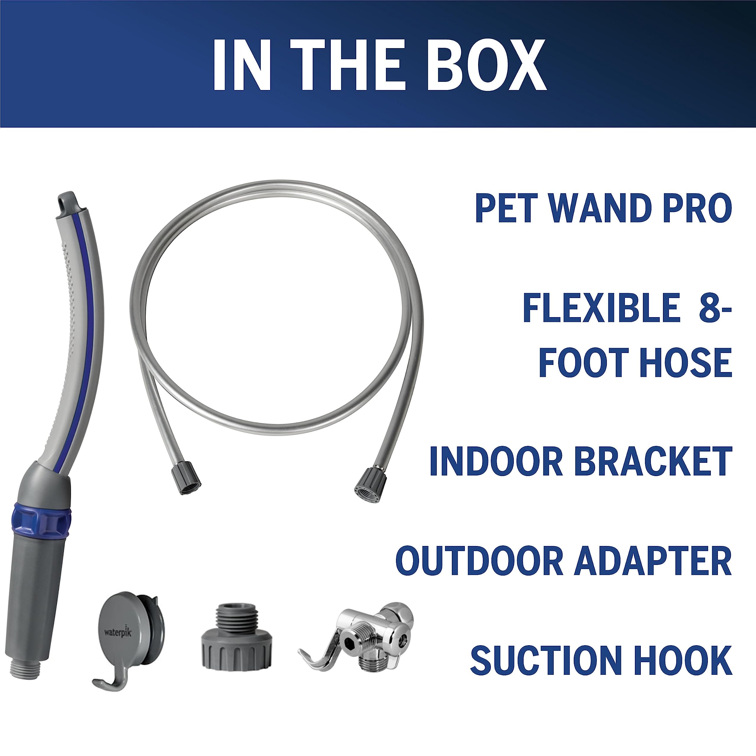 Complete bathing station with hose, adapter, and diverter for easy setup