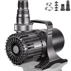 WaterRebirth 7000GPH pump exterior view demonstrates strong, reliable flow for ponds.