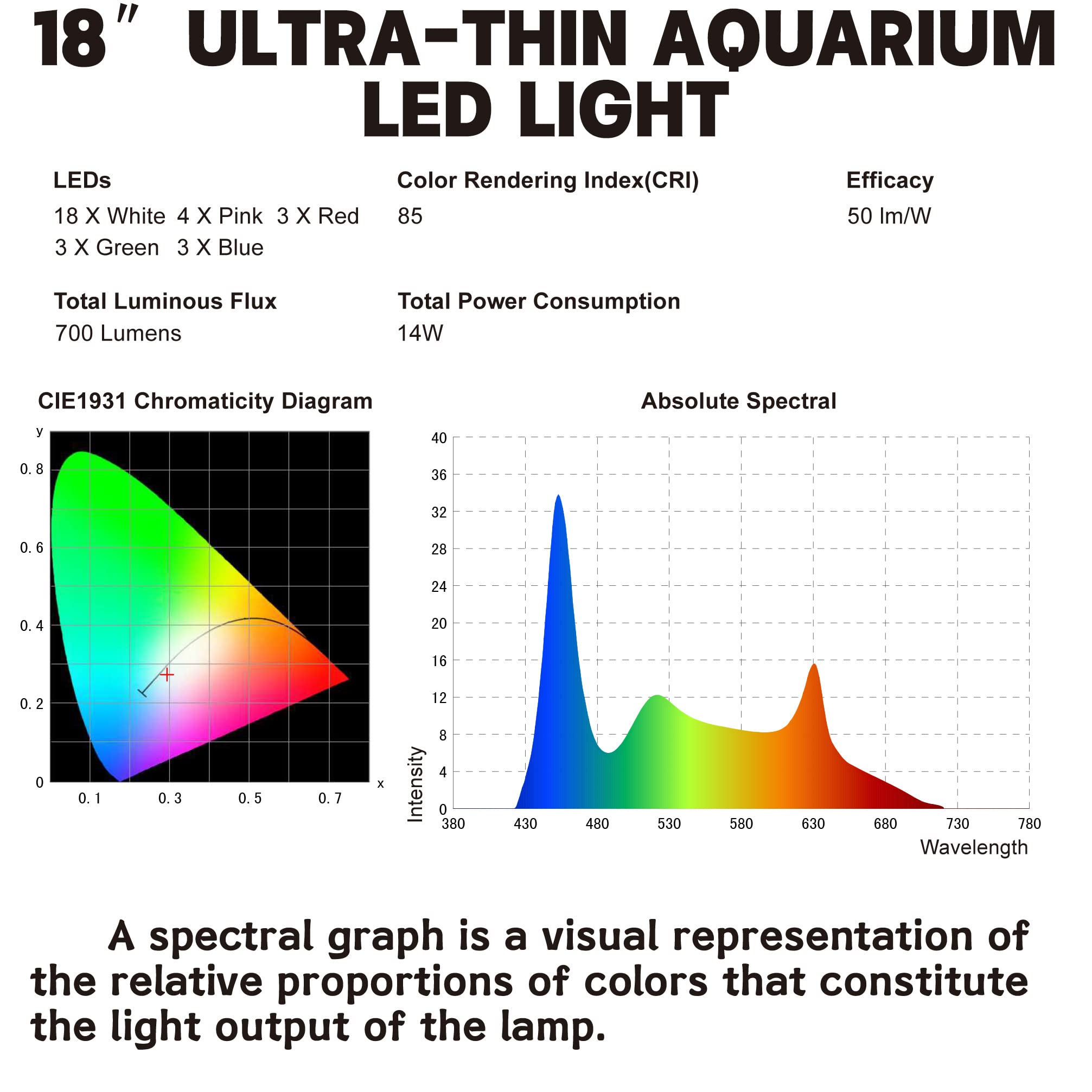 WaterRebirth lighting makes colors pop and plants thrive under even illumination.