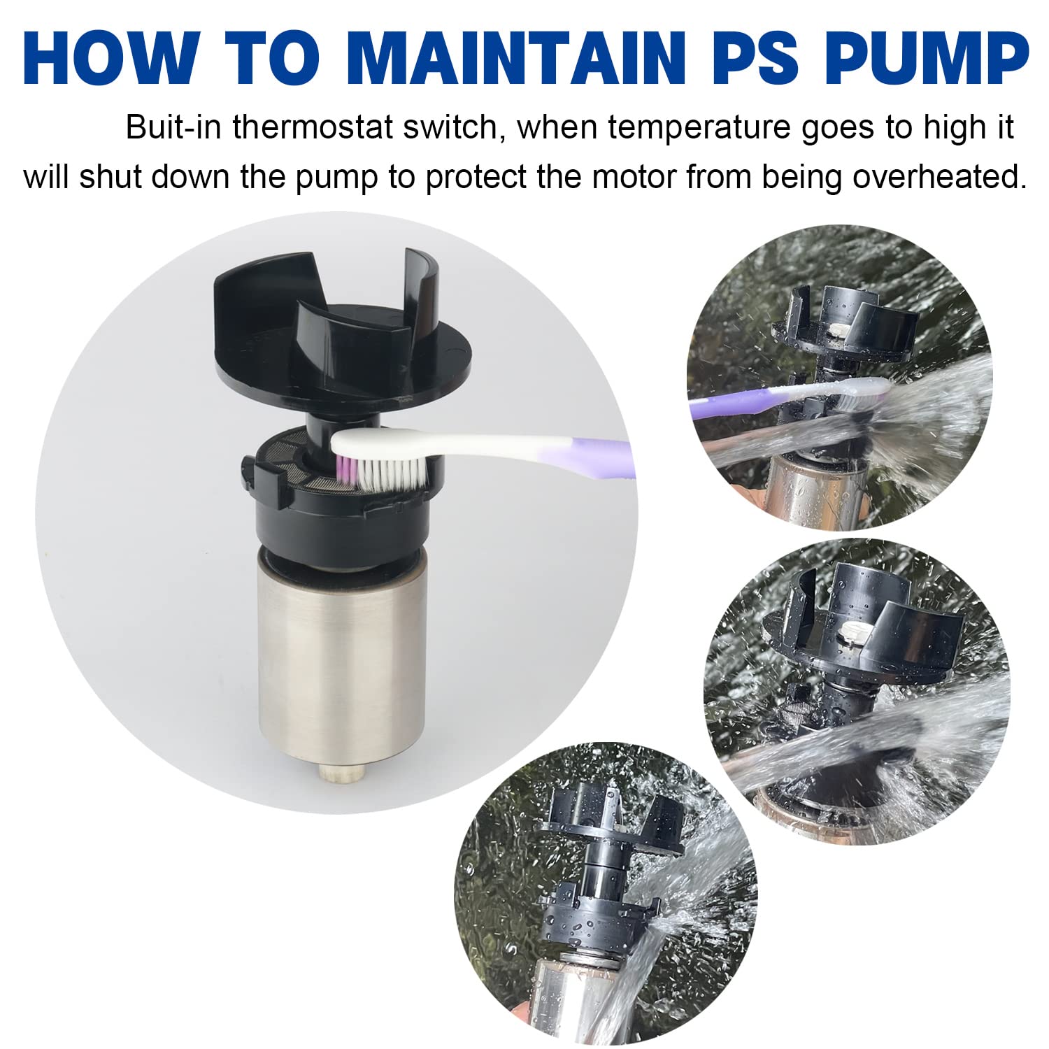 WaterRebirth heat-overload sensor prevents burnout during continuous use