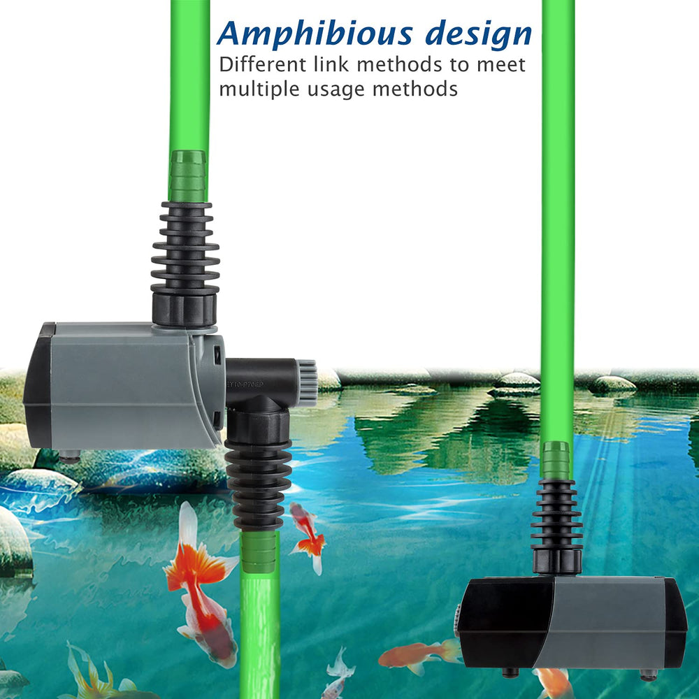 WaterRebirth HSUP-1400F pond-setup image demonstrates versatile outdoor placement